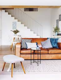 Coastal Style Tan Sofa With Blue Accents Rooms Home Decor Paint Colors For Living Room Home