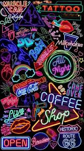 Spice up your mobile, desktop, or profile with a neon background that blares with color. Image Decouverte Par Decouvrez Et Enregistrez Vos Images Et Videos Sur We Neon Wallpaper Tumblr Wallpaper Aesthetic Iphone Wallpaper