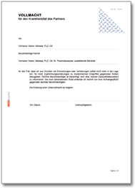 Die standardvordrucke für eine bankvollmacht sehen meist keine einschränkungen auf. Vollmacht Fur Den Krankheitsfall At Vorlage Download