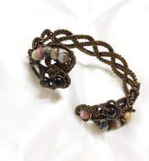 jtbrew 金屬線編織碧璽古青銅手環