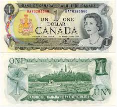 Canada 1 Dollar 1973 Canada Banknotes Papermoney Canadian Money Dollar Banknote Dollar Bill