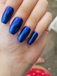 Basically, coffin nails aren't going away anytime soon, so get on board with these 13 killer nail matching your nails to your #lewk is a total yes in my book. 15 Blue Coffin Nails Ideas Nails Blue Nails Blue Coffin Nails