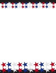 Patriotic Stars Border Patriotic Stars Patriotic Borders For Paper