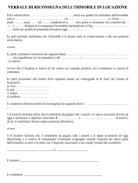 Verbale Di Riconsegna Immobile Cm Data
