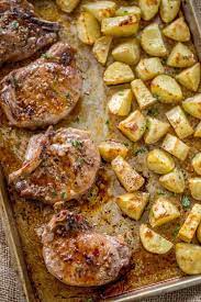 If desired, you can drizzle a small amount of melted butter over. Brown Sugar Garlic Oven Baked Pork Chops Dinner Then Dessert