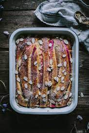 Simple Rhubarb Almond Cake Adventures In Cooking Recipe Rhubarb Recipes Rhubarb Cake Rhubarb