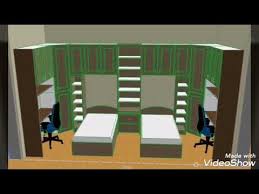 تصميم 3d لغرفه نوم شباب Design Of 3d Young Bedrooms Youtube
