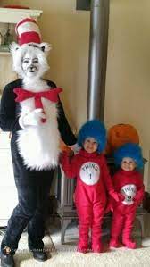 I Am A Dr Seuss Fan As Are My Daughters I Thought It Would Be Great To Make A Cat I Halloween Costumes For Kids Family Costumes Cute Baby Halloween Costumes