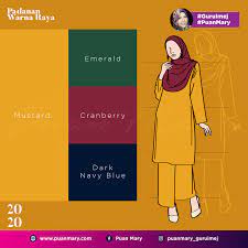 Konteksnya, bisa setelah pulang bekerja atau memang mengisi waktu di hari libur. Padanan Warna Baju Dan Tudung Raya 2020 Puan Mary