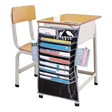 Hanging Book Holder School Classroom Office Desk Storage Bag