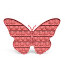 Pop it / игрушка антистресс pop it/симпл димпл/антистресс пупырка/поп ит амонг ас/поп ит динозавр. Push Pop Bubble Pop It Fidget Toy Butterfly Pink With Embossed Logo Wizzon