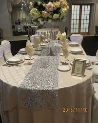 Silver Bling Sequins Table Runner 12 By 108 New Wedding Party Evler Yatak Ortusu