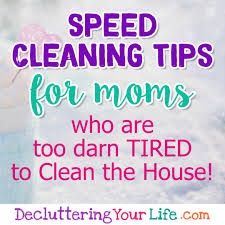 Try to be more efficient or give yourself a few extra minutes the next time you clean. Speed Cleaning Your Home Housekeeping Shortcuts To Make Cleaning Fast And Painless Decluttering Your Life