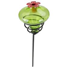 Attract hummingbirds to feeders use hummingbird flowers and sugar water to attract hummers, find nectar recipe, feeders, and more. 25 Red And Green Hummingbird Feeder With Garden Stake Walmart Com Walmart Com