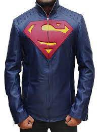 Superman Man Of Steel Blue Jacket Leather Jacket Style Cafe Racer Leather Jacket Leather Jacket Men