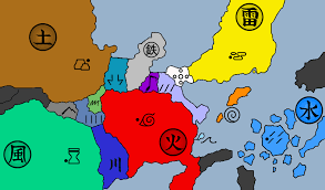 When you click a country you go to a more detailed map of that country. Elemental Nations Map Naruto No Labels By Bombergerja On Deviantart
