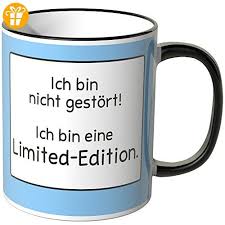 Wandkings Tasse Spruch Ich Bin Nicht Gestort Ich Bin Eine Limited Edition Schwarz Tassen Mit Spruch Lustige Kaffe Tassen Spruche Schone Tassen Tassen