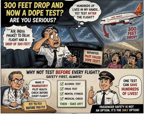 DOPE TEST: SAFETY BEFORE TAKE-OFF ✈️ A dope test helps identify certain  drugs or substances that may affect alertness, judgement, coordination, or  reaction time. It's not just about testing—it's about safety,  responsibility,