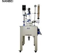 [Hot Item] Reaktor tangki Kaca reaktor satu Lapisan 50L dengan pemanasan