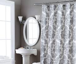 Aprima Gray White Berkshire Shower Curtain Big Lots Gray Shower Curtains Window In Shower Curtains