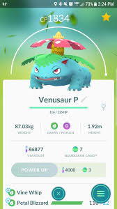 I Ve Had A Perfect Iv Bulbasaur For A While And Just Now Got Enough Candy To Evolve Him To Venasaur Pokemongo