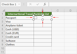 Forms checkbox (name usually like 'check box 1') b. How To Create A Checkbox In Excel Office Hack