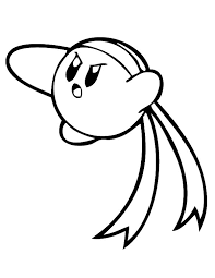 Coloring is an entertainment for kids of all ages. Kirby Jumping Kick Coloring Pages Kids Play Color