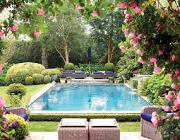 Home Tour London Calling In Water Mill Backyard Pool Swimming Pools Backyard Swimming Pool Designs