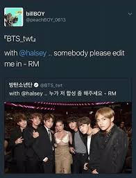Rm and halsey moments pt 2. Bts Kim Namjoon Remember When Bts First Met Halsey At Facebook