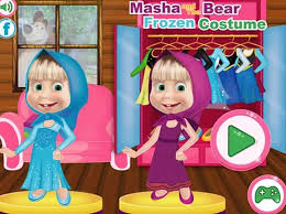 #masha and the bear pizzeria. Masha And The Bear Frozen Costume Masha And The Bear Games 1 Disney Princess Games Video Dailymotion