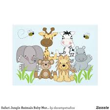 The dog and her children. Safari Jungle Animals Baby Nursery Kids Room Wall Canvas Print Zazzle Com In 2021 Baby Animal Nursery Jungle Animals Canvas Print Wall