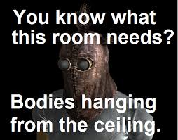 You Know What This Room Needs Bodies Hanging From The Ceiling Fallout Fallout Raider Fallout Fallout Game