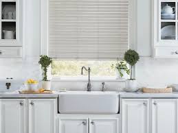 The best window coverings for a modern kitchen will be a custom made flat roman shade design that fits your windows like a dream. Kitchen Blinds Shades The Blind Guy Rocklin Ca