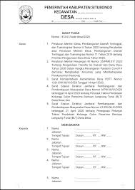 Dalam sistem pemerintah desa terdapat beberapa pelaksana teknis dengan tugas berbeda, dua diantaranya yaitu kaur dan kasi desa. Format Surat Tugas Pendata Blt Dana Desa Antapedia Com