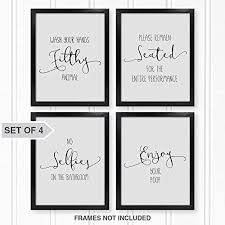 Funny Bathroom Decor Quotes And Sayings Wall Art Photos Prints Funny Wall Art Funny Bathroom Decor Photo Wall Art