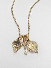 Temple St Clair Diamond 18k Yellow Gold Amor Necklace Saks Com Jewelry Necklace Women Jewelry