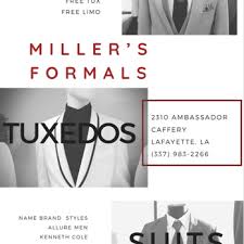 Men's wearhouse in lafayette, la. Miller S Formals Formal Wear 3263 Ambassador Caffery Pkwy Lafayette La Phone Number Yelp