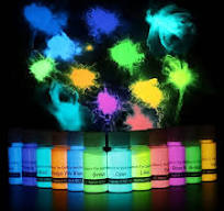 Glow in the Dark Luminous Pigment Powders Epoxy Resin Luminous Acrylic  Powder for Artistic Creation Slime DIY Nail Art Fine Art 12 Colors â€‹DEWEL