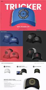 Trucker Cap Photoshop Template Mockup Mockup Photoshop Mockup Free Download