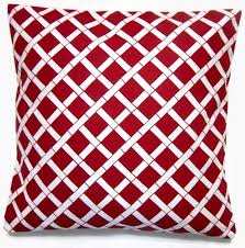 Pillow Red And White Pillows Accent Pillow Cover Red White Christmas