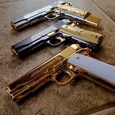 Taurus 1911 38 Super Black And Gold Weaponslover Firearms Blog Guns Tactical Guns Badass Guns