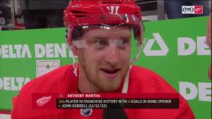 Why i've been playing way better lately for red wings. Red Wings Improve To 2 0 After Anthony Mantha Outscores Stars 4 3 Fox Sports