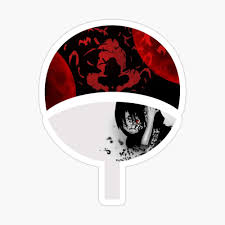 The Cursed Ninja Clan Symbol Sticker By Pocketdesignsar In 2020 Uchiha Mangekyou Sharingan Uchiha Clan Symbol