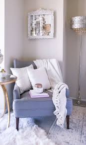 How To Style A Cozy Corner Home Decor Accent Chair Accent Pillows Throw Blanket Faux Fur Rug Visions Of V Home Decor Bedroom Home Decor Corner Decor