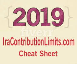 2019 Ira Cheat Sheet Contribution Limits For Traditional