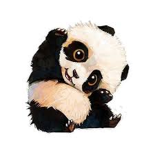 Panda Liked On Polyvore Featuring Animals Cute Panda Cartoon Cute Panda Wallpaper Panda Sketch