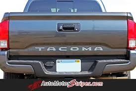 Letting everyone know that this truck was built to lead the pack. 12 Toyota Tacoma Stripes Rav4 Decals Tundra Vinyl Graphics Stripes Decal Kits Ideas Vinyl Graphics Toyota Tacoma Toyota