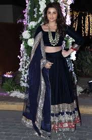 Parineeti Chopra Long Hair In Blue Lehenga Choli Tollywood Boost Parineeti chopra looked magnificent in a sabysachi mukherjee lehenga at the wedding of priyanka chopra and nick jonas. long hair in blue lehenga choli
