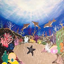 Bring the shapes, patterns and textures of a 213x299 coral reef abstract acrylic painting ro studios 860x1000 coral reef abstract watercolor. The Coral Reef Painting By May Ausdauer