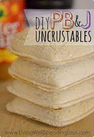 Diy Pb J Uncrustables Peanut Butter And Jelly Freezer Friendly Lunch Recipe Pb And J Sandwiches Yummy Food Recipes